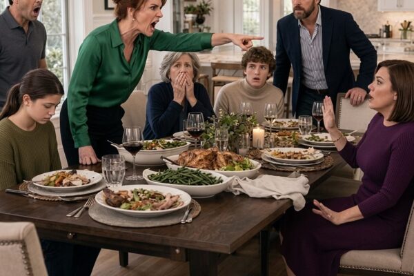 Ma soeur s'est moquée à la table, peut-être que si votre fille avait de meilleurs parents, elle ne serait pas si... bizarre. Ma fille a regardé son assiette. J'ai posé ma fourchette et j'ai dit, "Peut-être que si vos enfants avaient de meilleures notes, ils ne le seraient pas." Elle a laissé tomber son verre. Maman chuchotait, s'il te plaît arrête. Mais je ne faisais que commencer... Nouveau jour