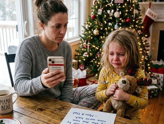 Le réveillon de Noël, mon enfant de 7 ans a trouvé une note de mes parents, nous sommes partis à Hawaï, s’il vous plaît déménager au moment où nous sommes revenus, ses mains tremblaient, je n’ai pas crié, j’ai pris mon téléphone et fait un petit changement, ils ont vu ce que j’ai fait, et sont devenus pâles …