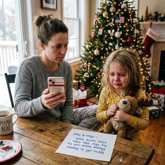 Le réveillon de Noël, mon enfant de 7 ans a trouvé une note de mes parents, nous sommes partis à Hawaï, s'il vous plaît déménager au moment où nous sommes revenus, ses mains tremblaient, je n'ai pas crié, j'ai pris mon téléphone et fait un petit changement, ils ont vu ce que j'ai fait, et sont devenus pâles ...